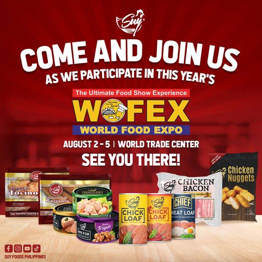 Join us at the World Food Expo at World Trade Center this August 2-5, 2023. Try our delicious ready-to-eat ulam in can. Like, follow, and share this post for a chance to get free products during the event!