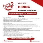 job hiring project manager for restaurant